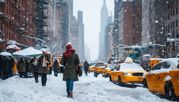 Découvrez comment j&rsquo;ai vécu la température à New York en février 2023.